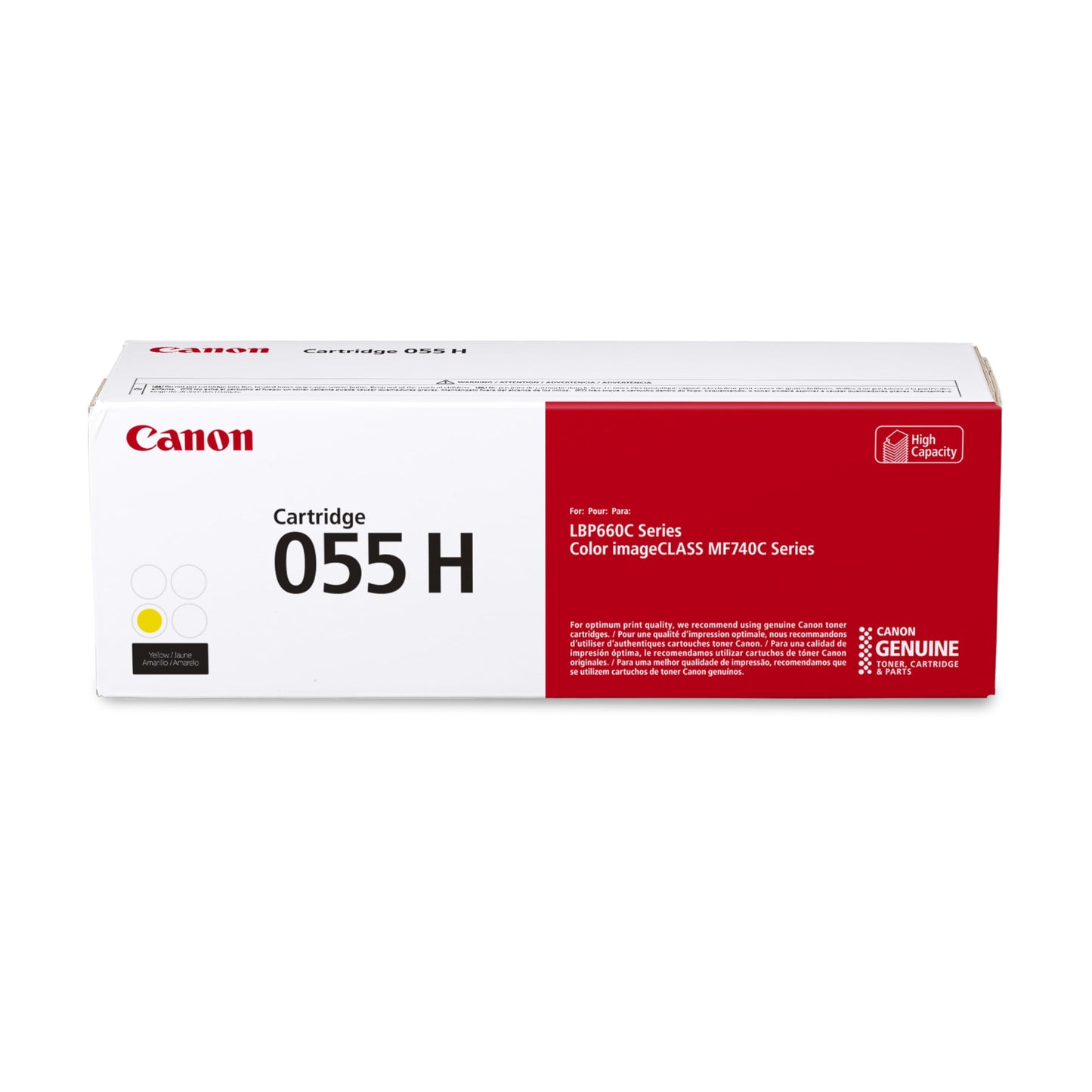 Triplenet Pricing 055 Genuine Yellow Toner Cartridge High Capacity Compatible with LBP664Cdw, MF741Cdw, MF743Cdw, MF745Cdw, MF746Cdw 3017C001