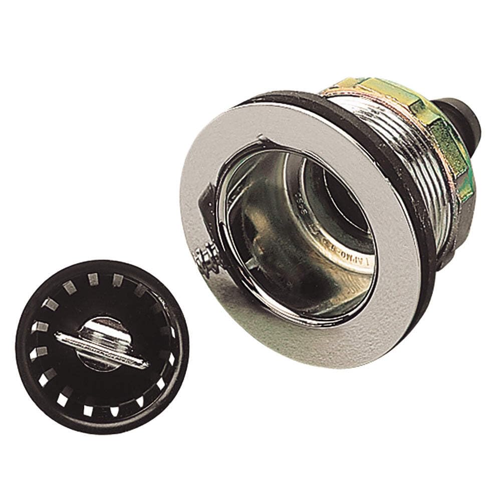 Sea-Dog Sink Drain with Strainer 2" 5/8" Barb
