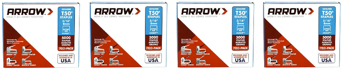 Arrow T50 Staples 5/16" 5000 Pack