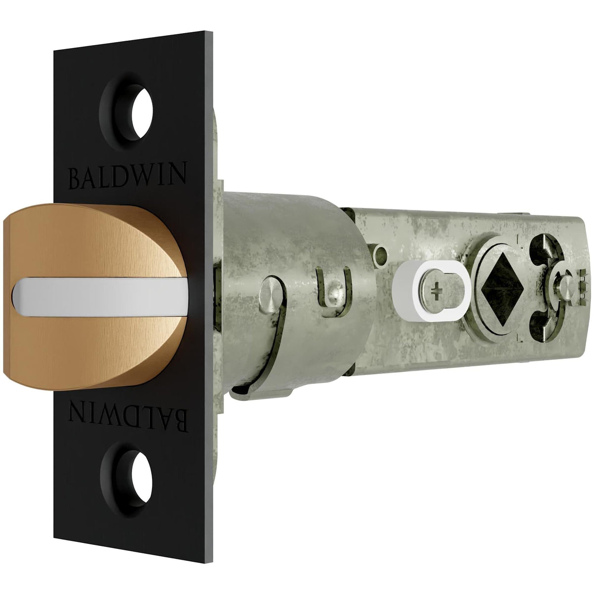 Baldwin 5540.P Adjustable Privacy Latch Satin Black