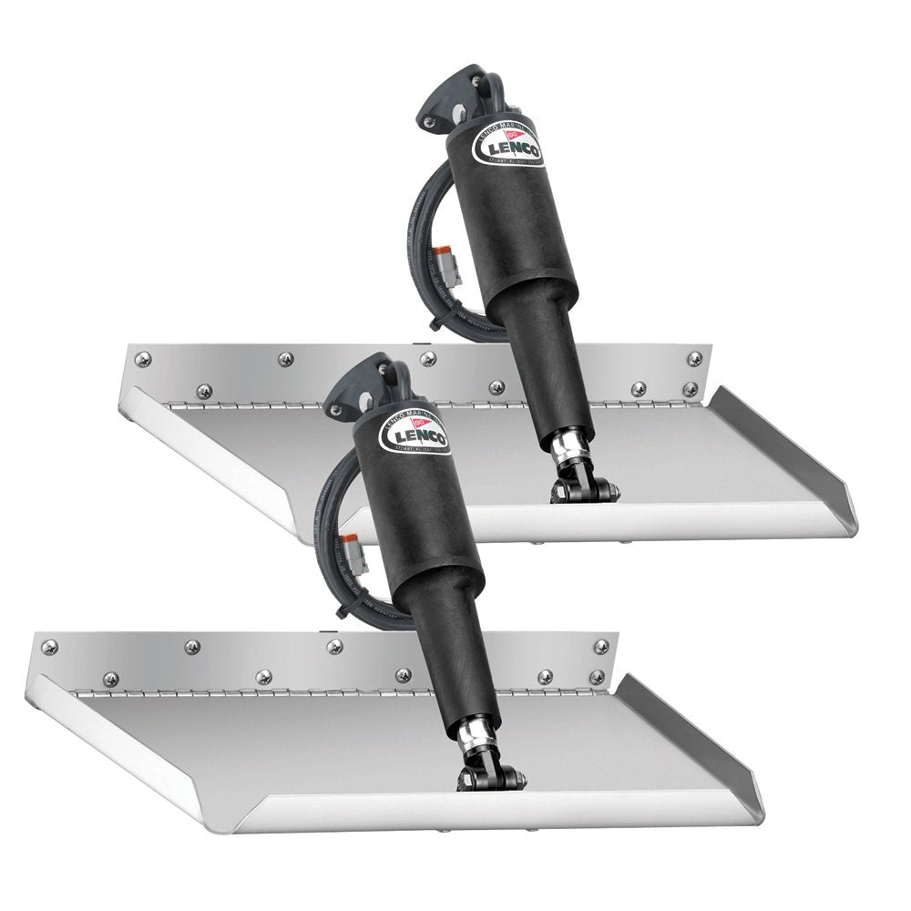 Lenco 12" x 12" Edge Mount Trim Tab Kit 12V