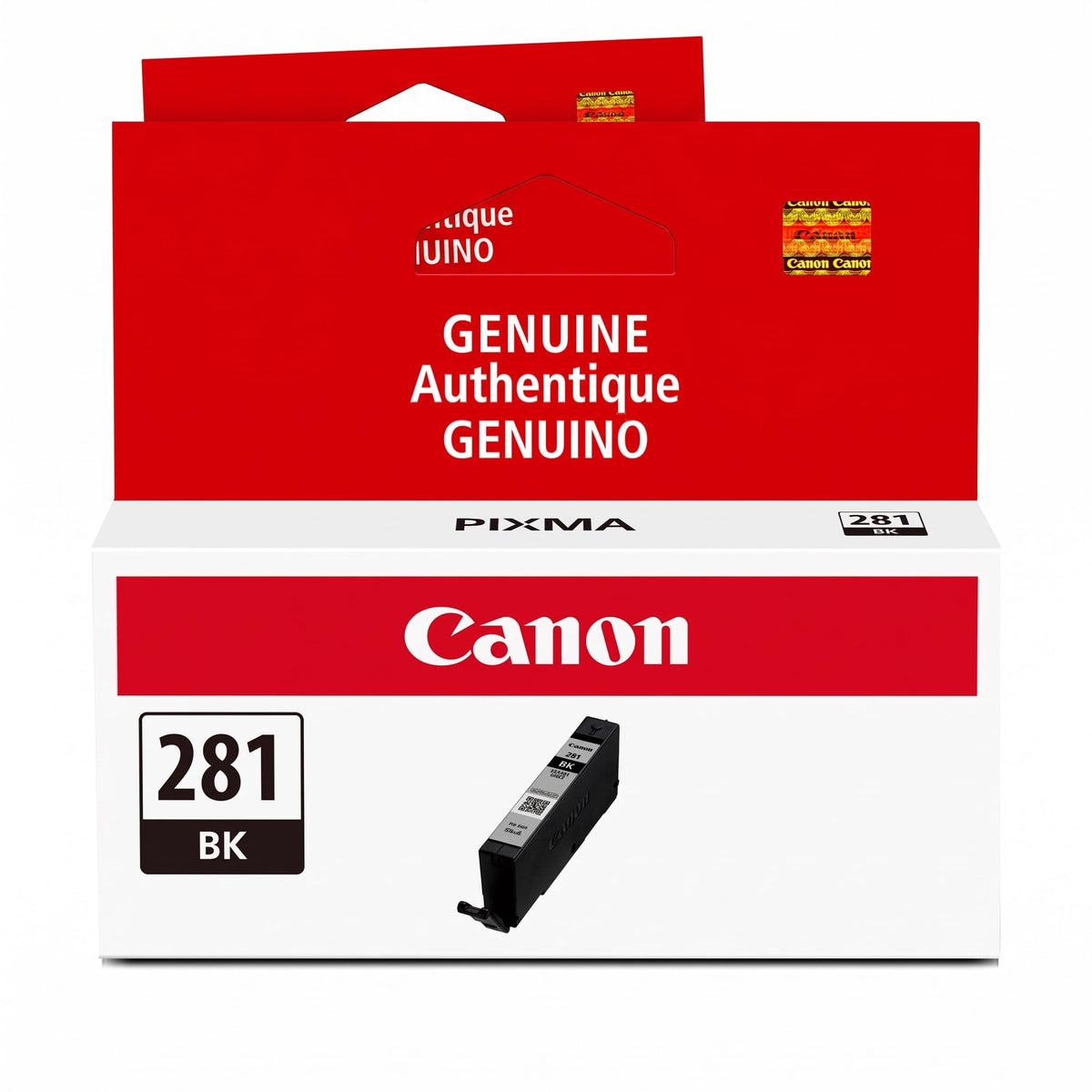 Canon CLI-281 Black Ink Tank (Pack of 2) - Compatible with TR8520, TS9120, TS6120, TS9521C, TS6220 Series