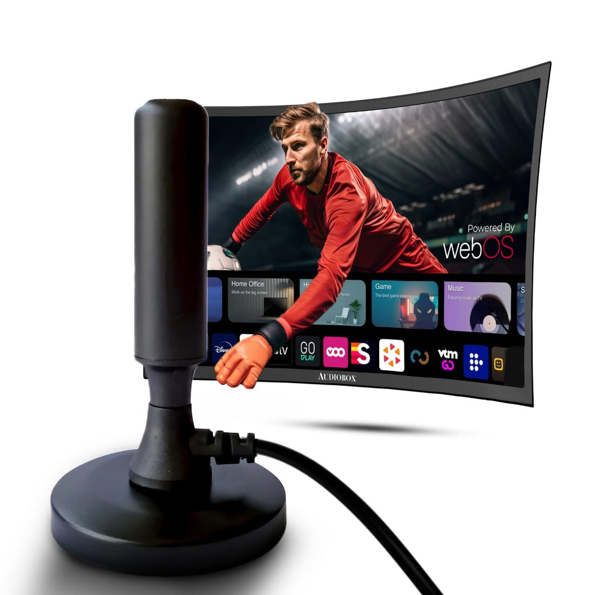 Audiobox Indoor TV Antenna – Crystal-Clear HDTV Antenna