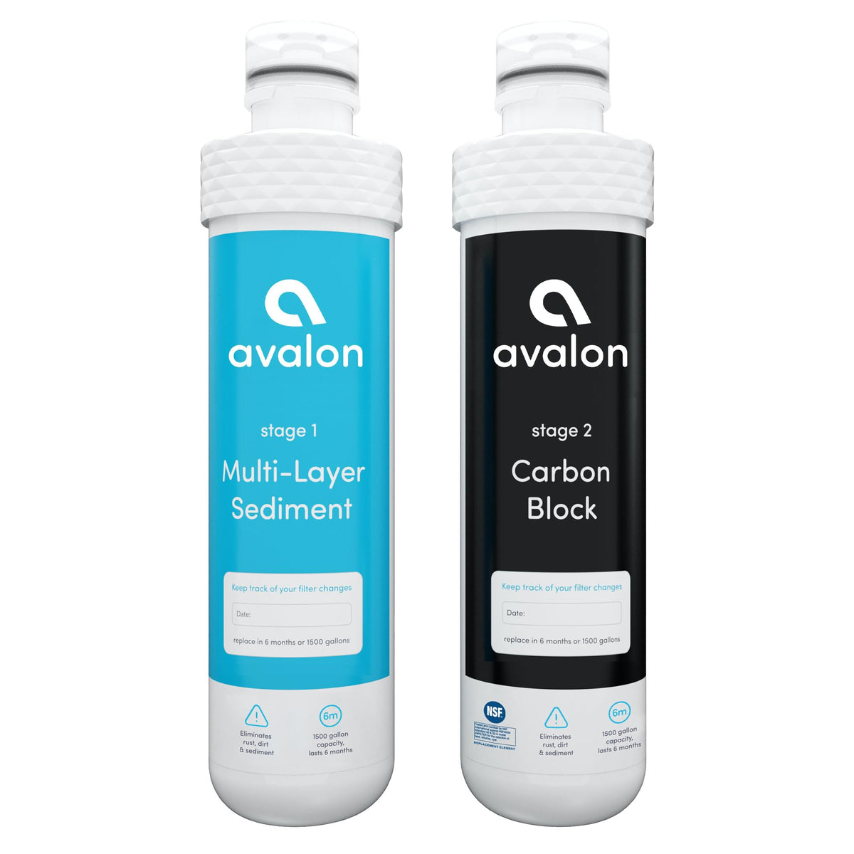 Avalon Genuine 4 Stage Reverse Osmosis Replacement Filters for Avalon Branded Bottleless RO Water Coolers, Patended,4 Count (Pack of 1), White
