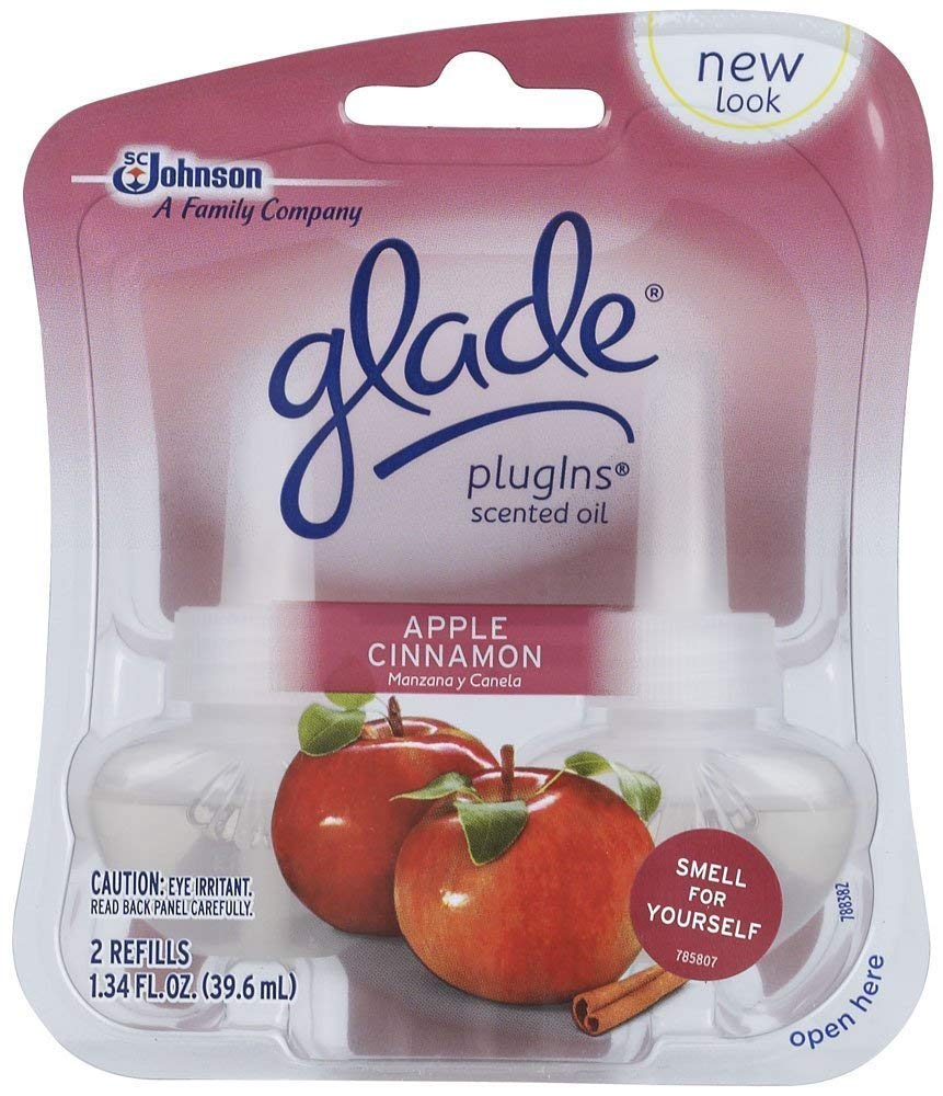 Glade PlugIns Air Freshener Refill Apple Cinnamon 2ct 1.34 fl oz