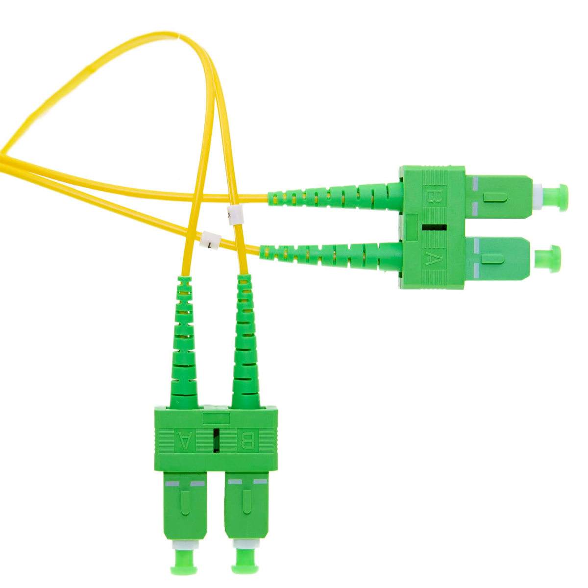 CableWholesale SC/APC OS2 Duplex Fiber Patch Cord 3m