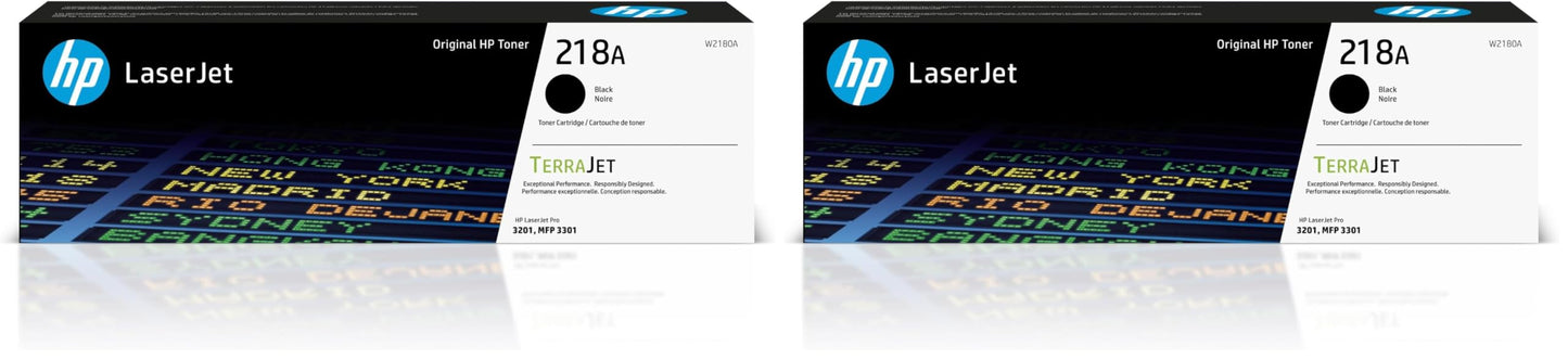 HP 218A Black Toner Cartridge W2180A, 2-Pack