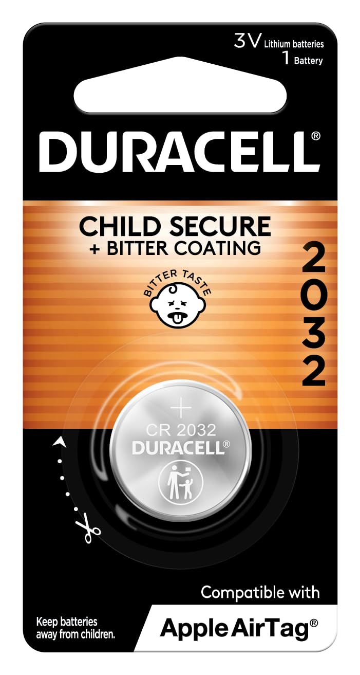 Duracell 2032 3V Lithium Coin Battery DL-2032 2 Pack