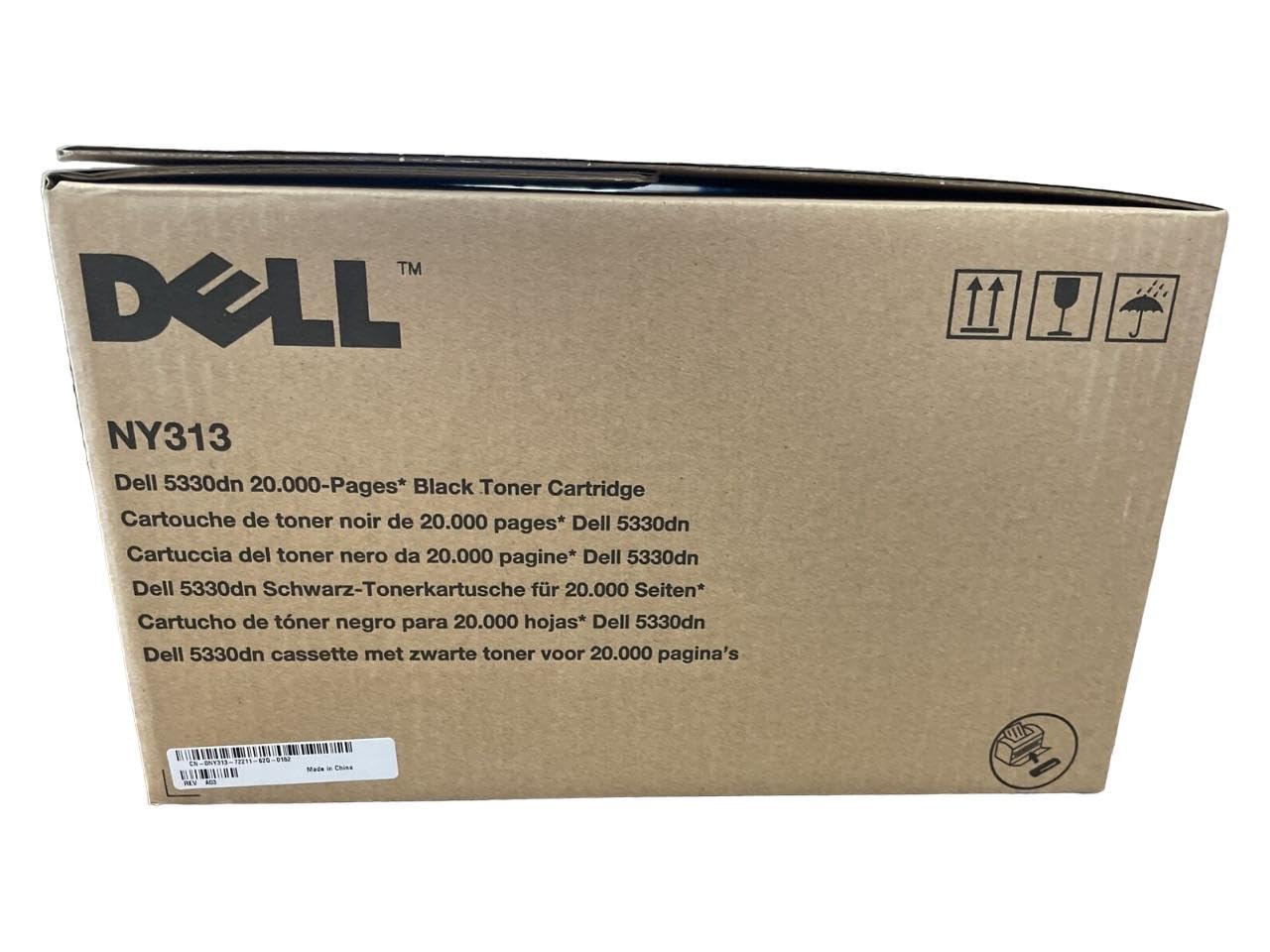 Dell NY313 330-2045 5330DN Toner Cartridge (Black) in Retail Packaging