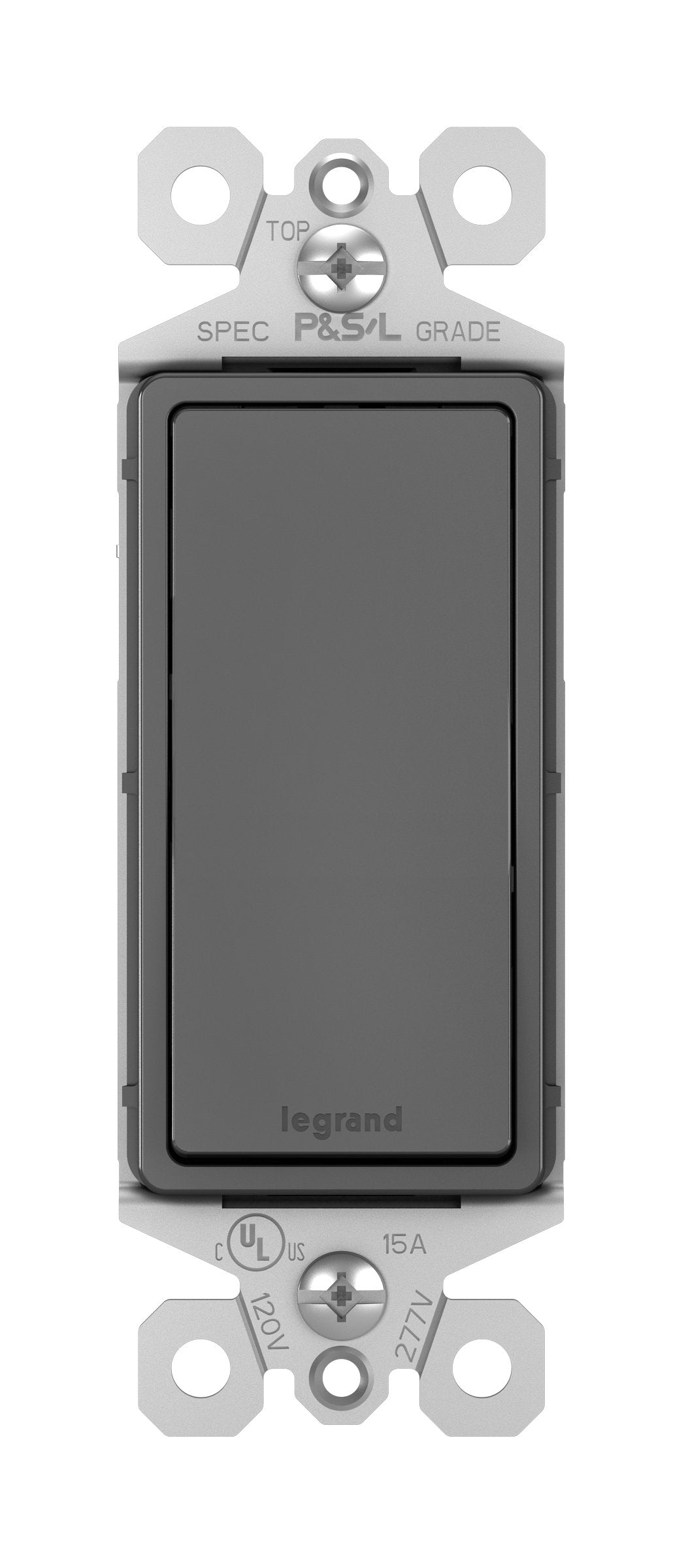 Legrand Radiant 15A 3-Way Rocker Switch TM873BK Black