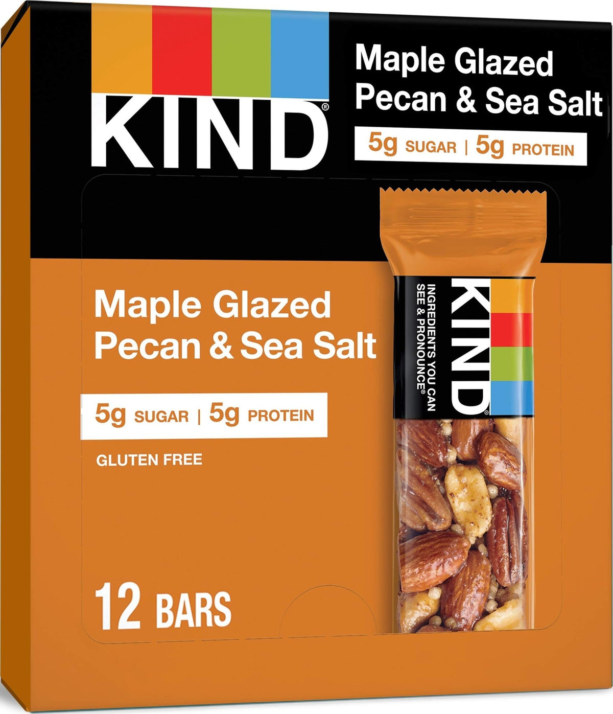 KIND Maple Glazed Pecan & Sea Salt Bar 1.4oz 12-Pack