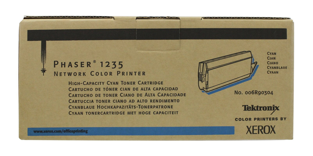 Xerox Hi-Capacity Toner Cartridge for Phaser 1235 10000 Pages - Cyan