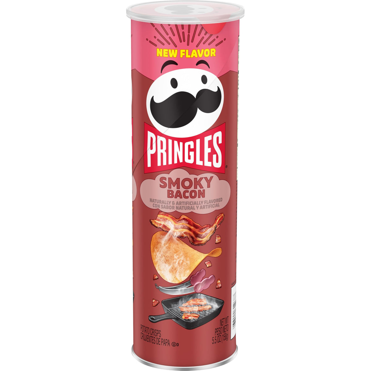 Pringles Smokey Bacon Crisps 5.5oz