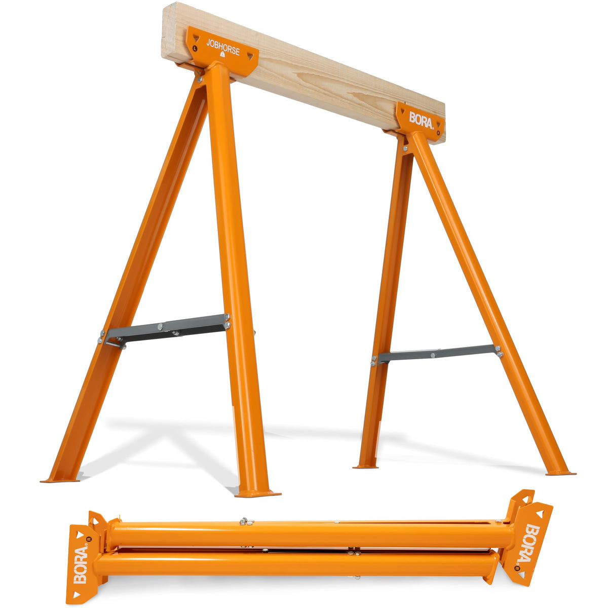 Bora Jobhorse Sawhorse Brackets Steel Folding