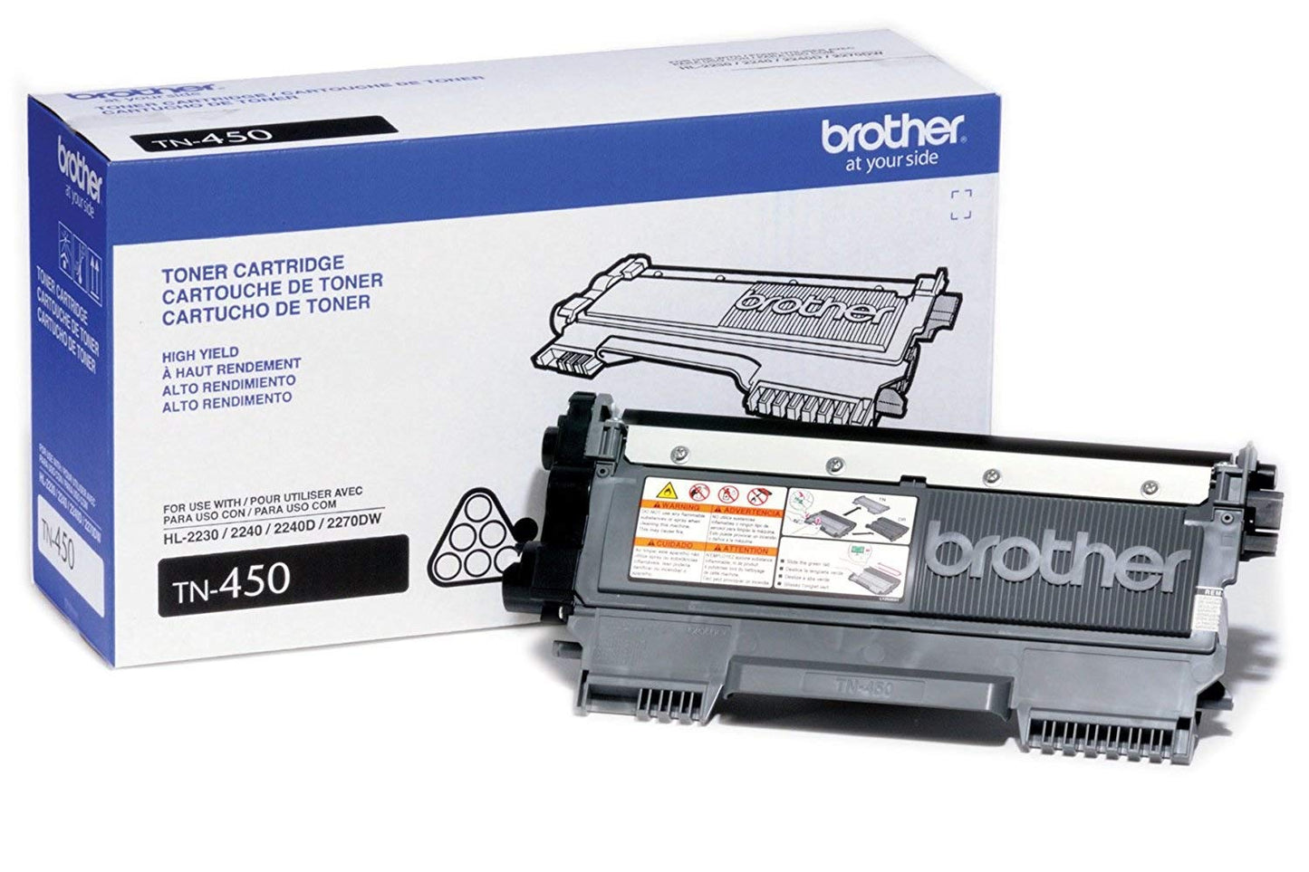 TN450 High-Yield Toner, 2600 Page-Yield, Black, Sold as 1 Each