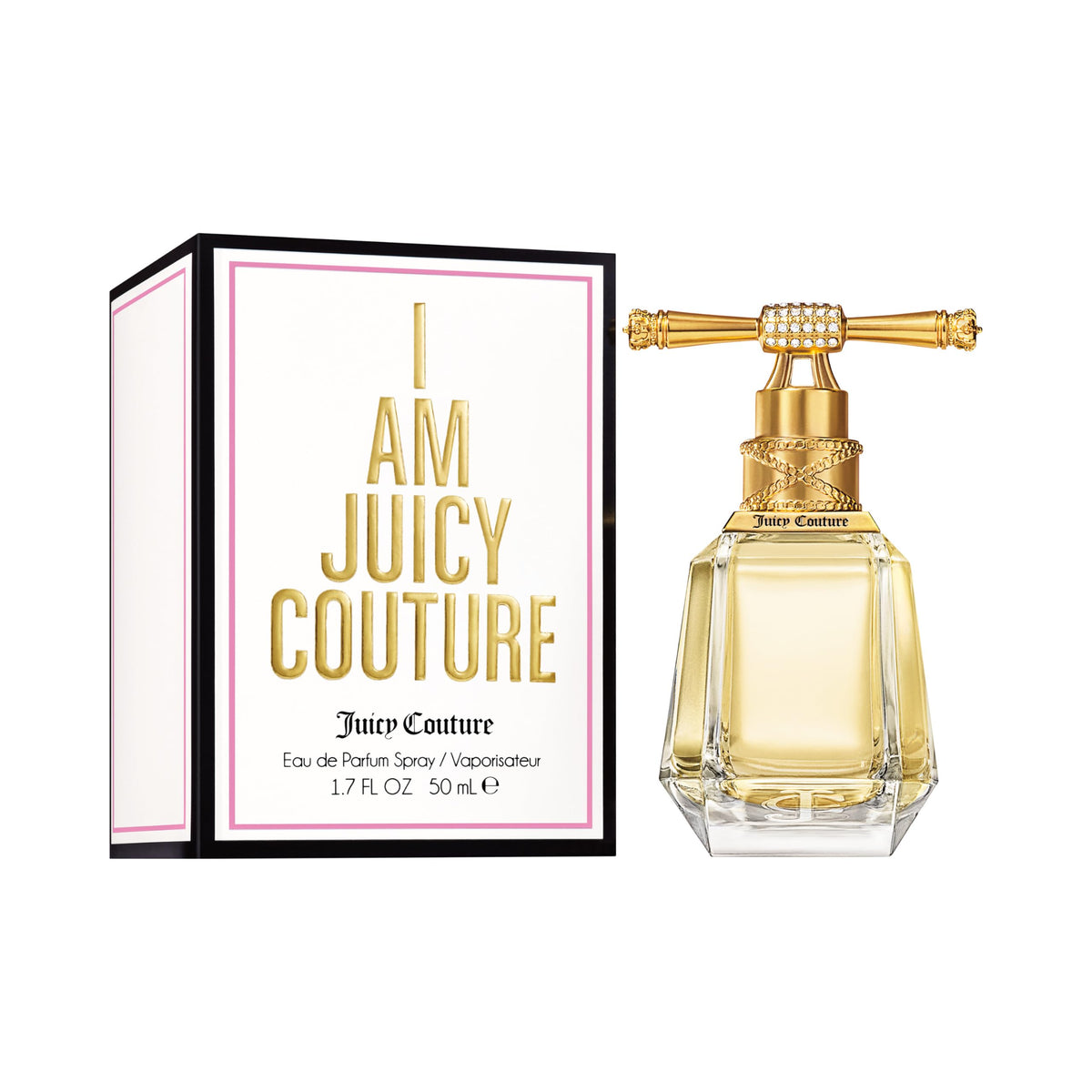 Juicy Couture, I am Juicy Eau De Parfum, Women's Perfume with Notes of Pomelo, Gardenia & Amber - Fruity & Sweet Perfume for Women, EDP Spray, 1.7 Fl Oz