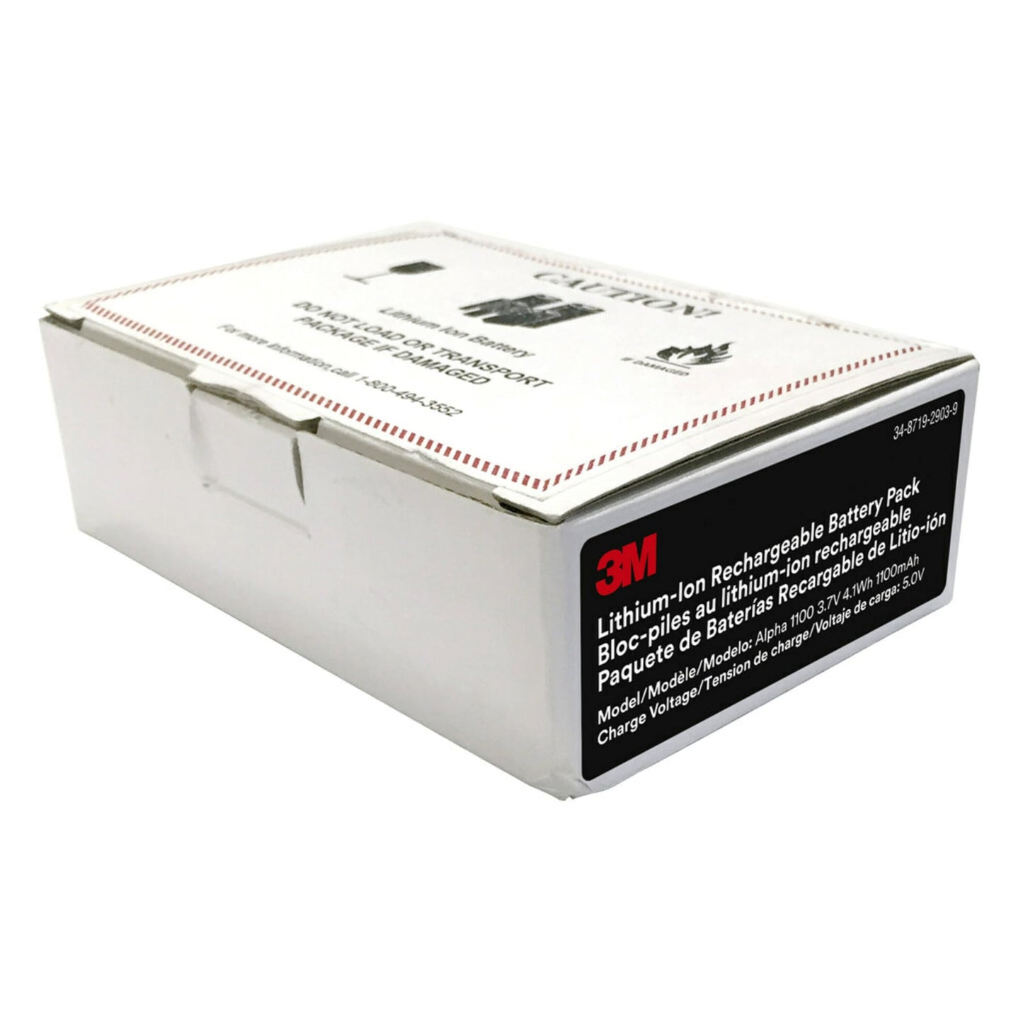 3M Alpha 1100 Rechargeable Li-Ion Battery Pack, Compatible With 3M Worktunes Model # 90542, Peltor Sport Model # TAC300 & TAC500 (ALPHA1100)
