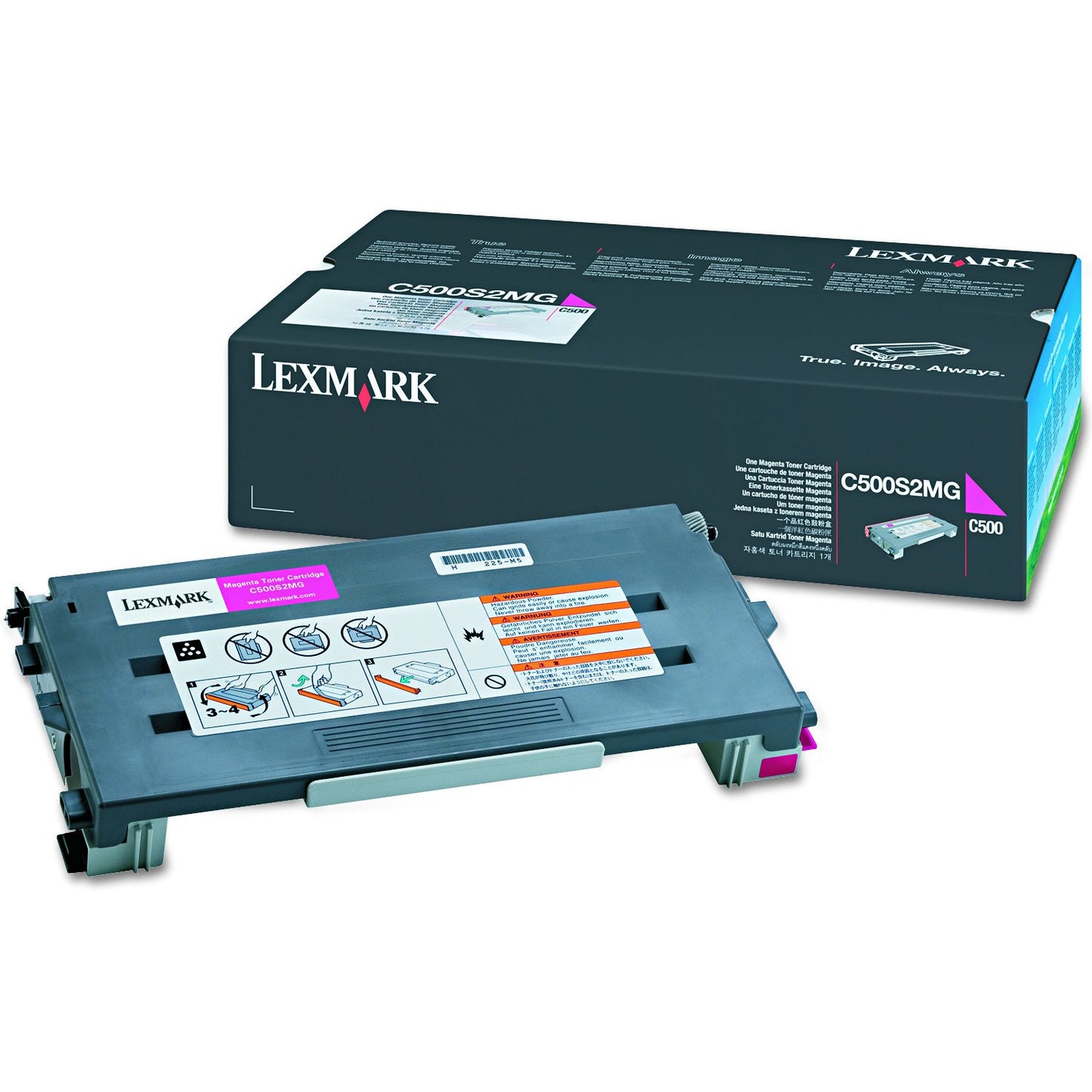Lexmark Magenta Toner Cartridge C500, 1500 Page Yield