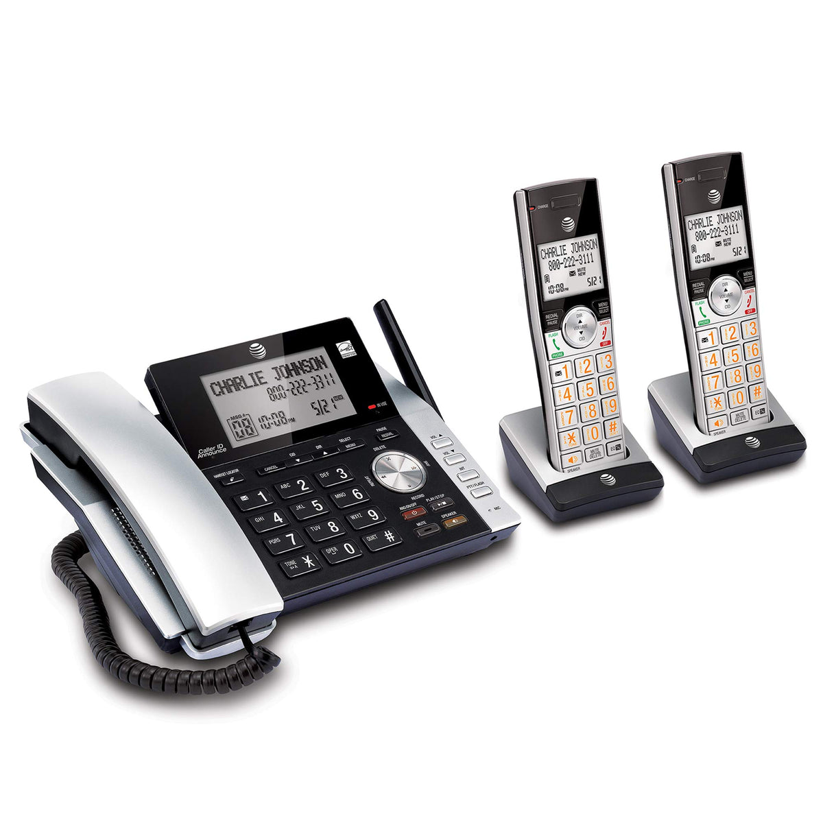 AT&T CL84215 Corded/Cordless 2-Handset Phone