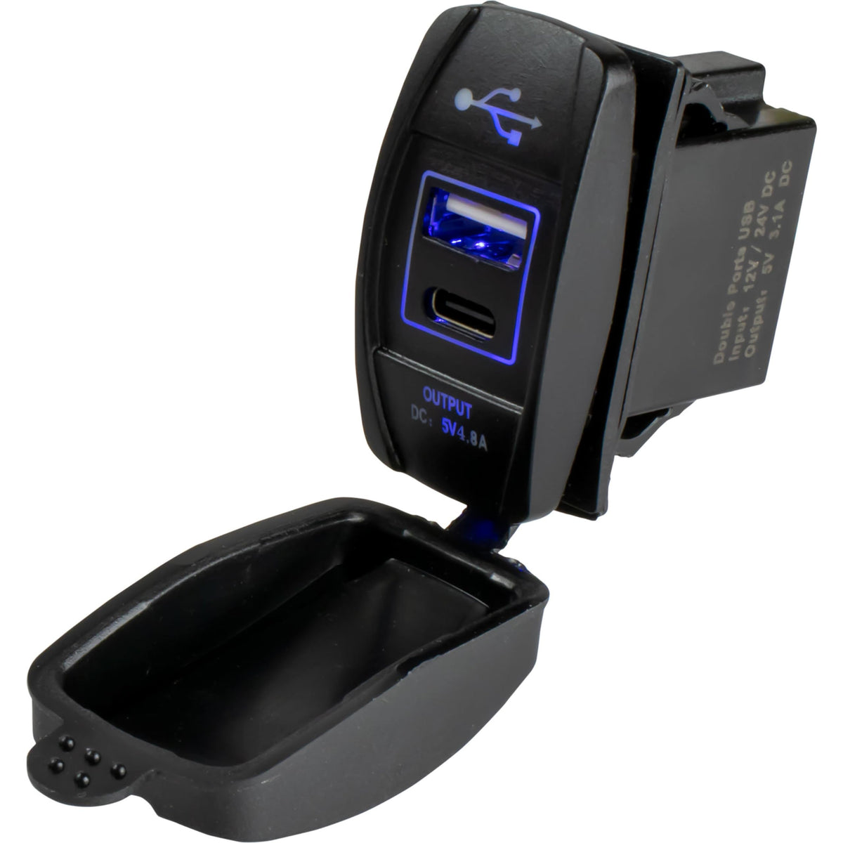 Sea-Dog USB & USB-C Rocker Power Socket