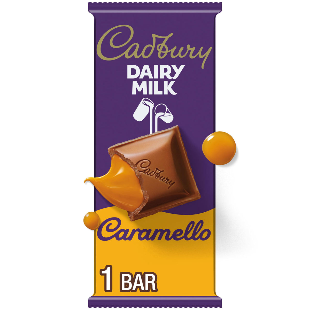 Cadbury Caramello Milk Chocolate Bar 4 oz 14ct