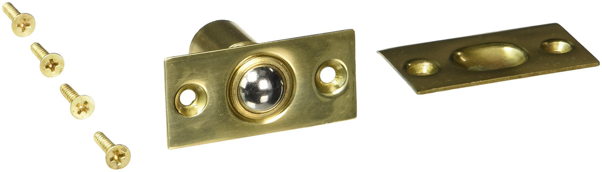 Deltana Ball Catch Bright Brass 2 1/8" x 1"