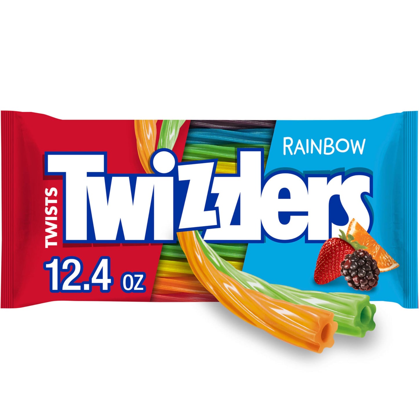 Twists Rainbow Flavored Licorice Style, Low Fat Candy Bags, 124 oz