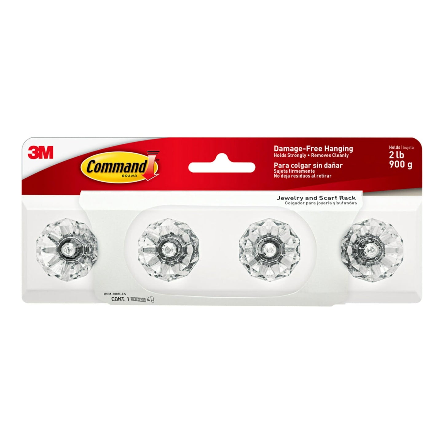3M Command Jewelry and Scarf Rack