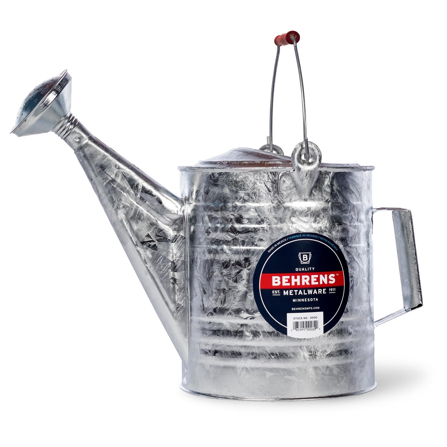 BEHRENS 208 2-Gallon Steel Watering Can Silver 208RH