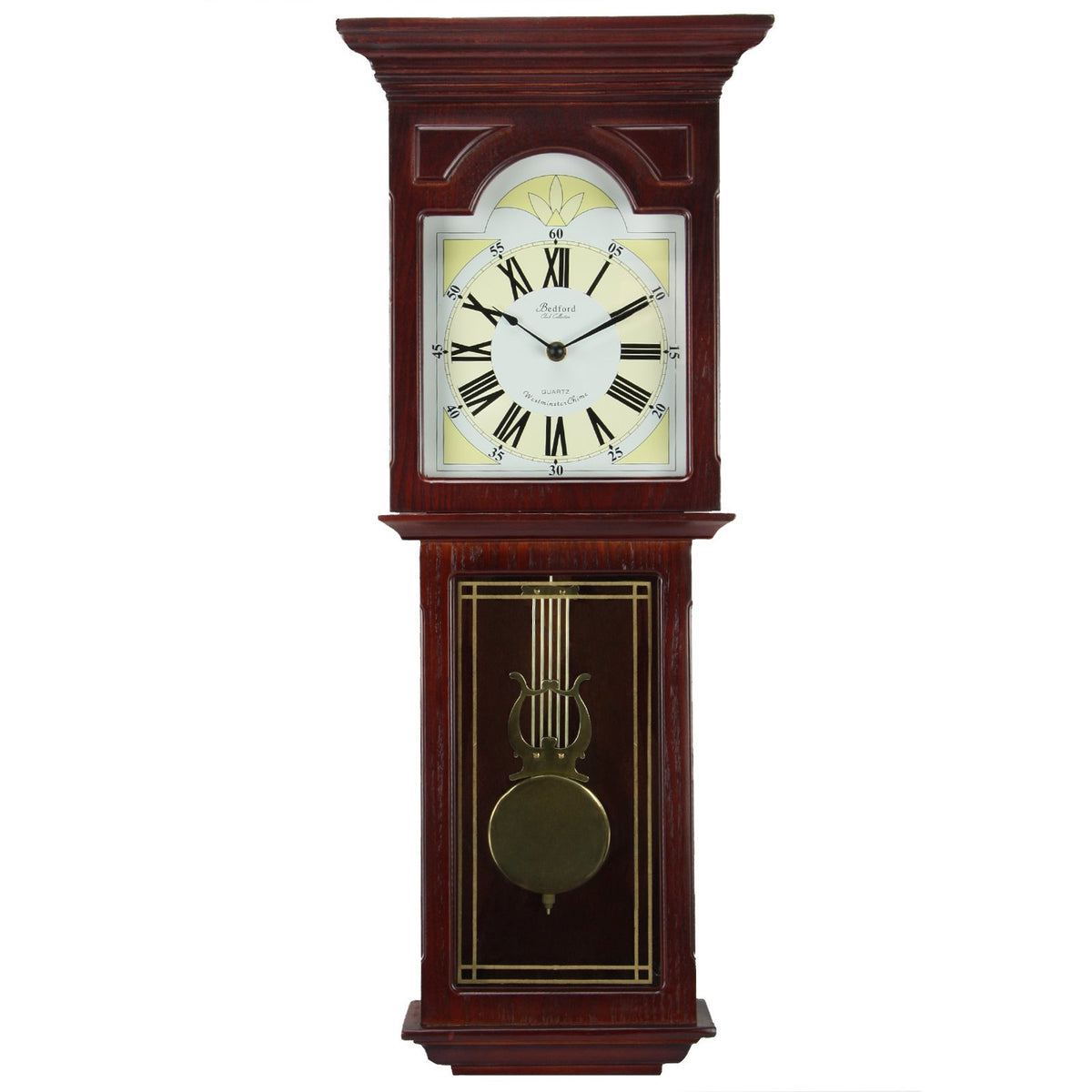 Bedford Wall Clock, Walnut Brown