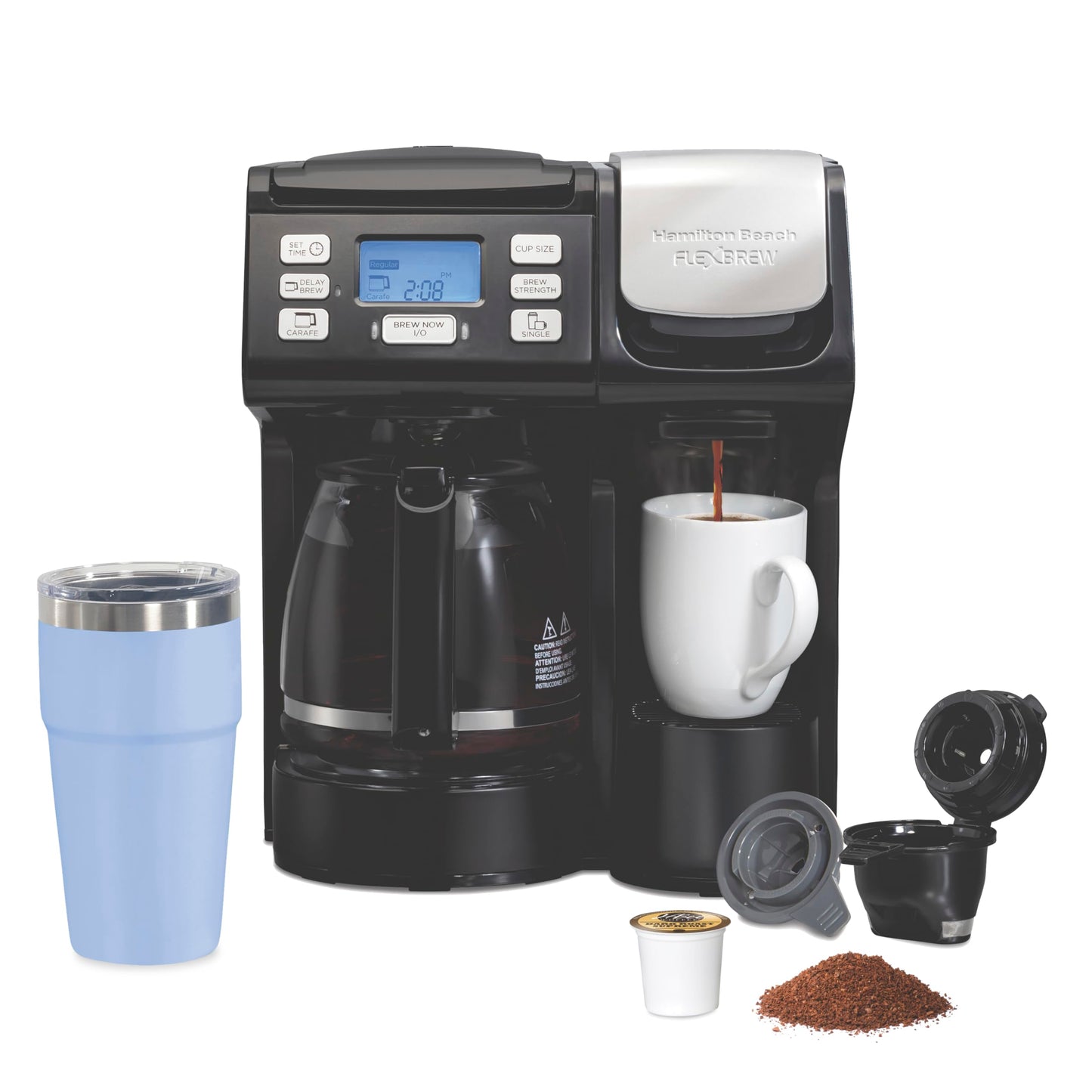 Hamilton Beach FlexBrew 2-in-1 Coffee Maker & 6 Qt Slow Cooker