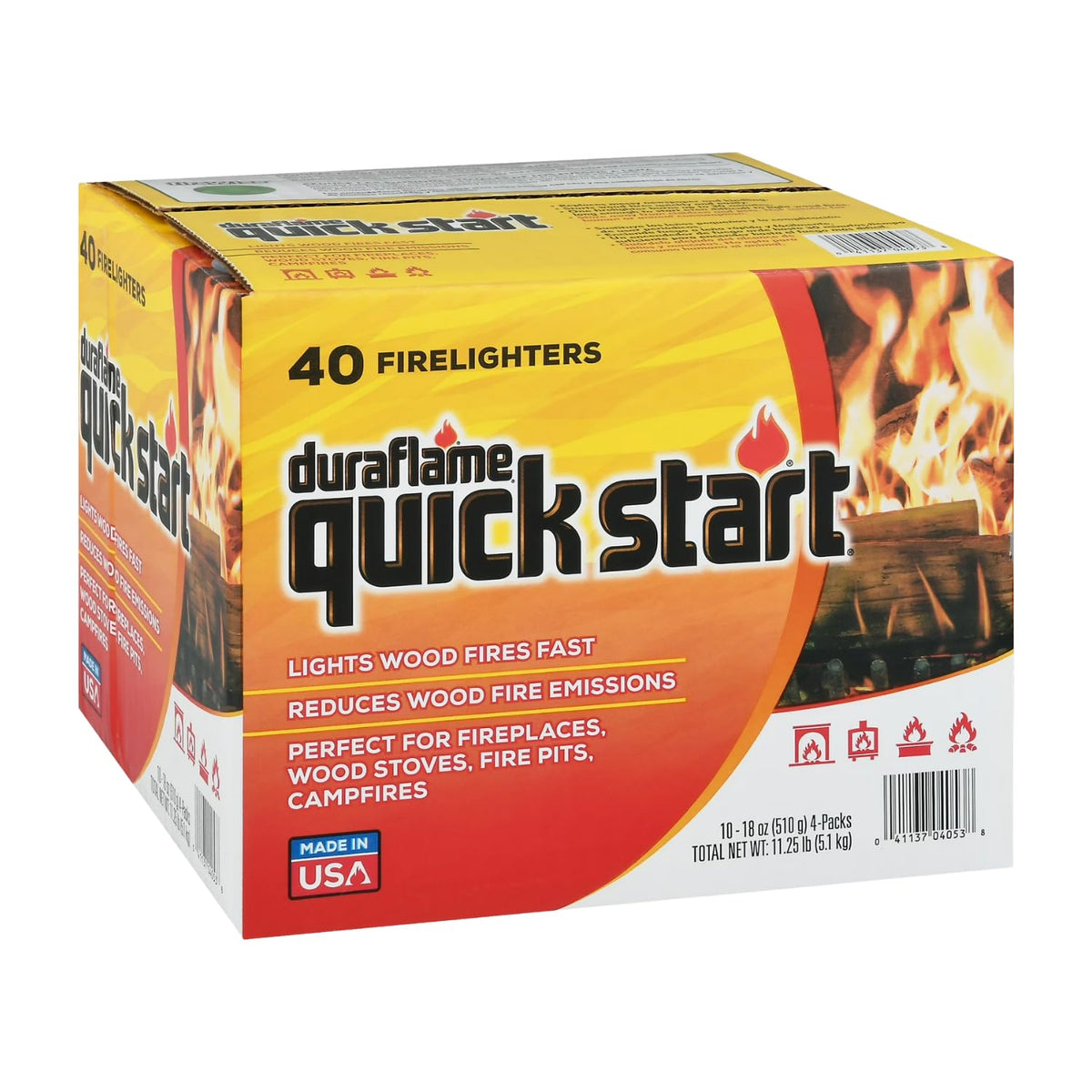 Duraflame Quick Start Firelighters 40 Count Case