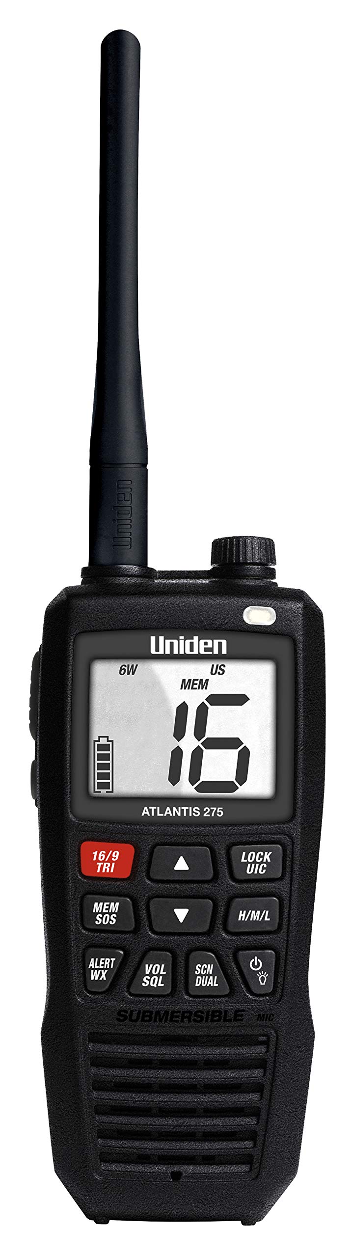 Uniden Atlantis 275 Handheld VHF Marine Radio 6W