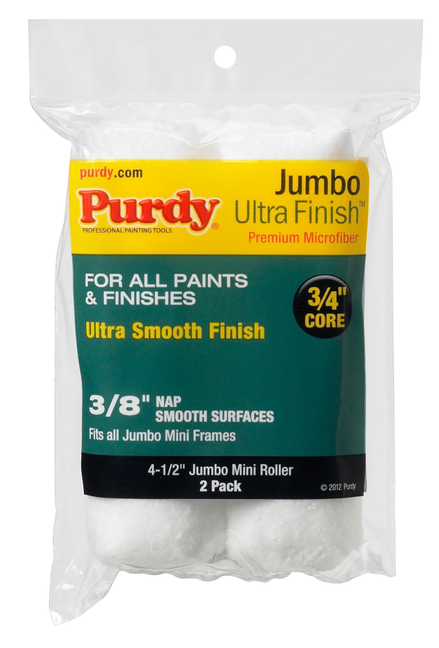 Purdy Jumbo Mini 3/8" Nap Roller 2-Pack