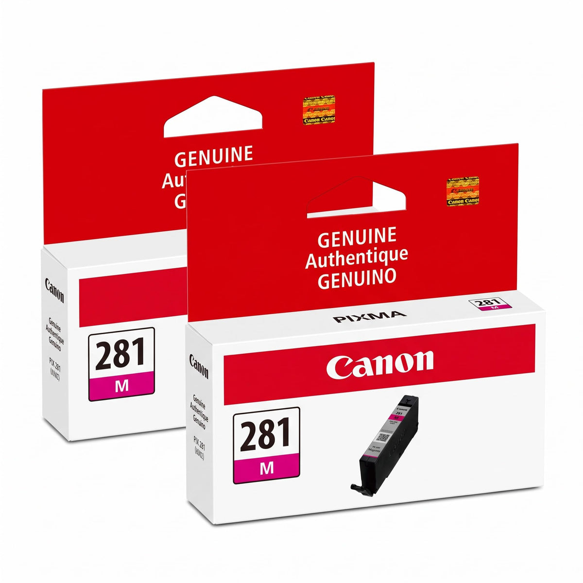 Canon CLI-281 Magenta Ink Tank Compatible to TR8520, TR7520, TS6120 Series, TS9120, TS8120, TS6120, TS9521C, TS9520, TS6220 - Pack of 2