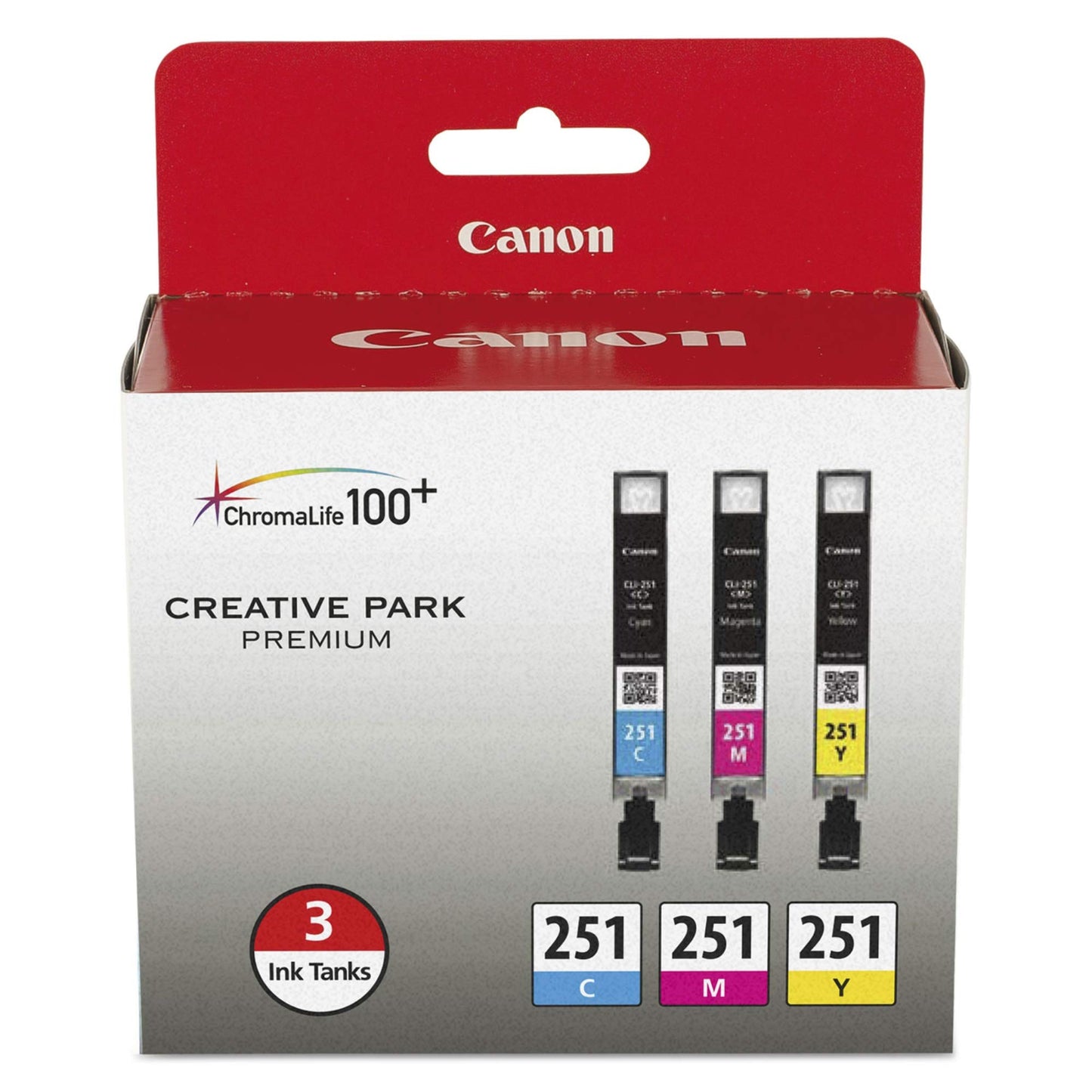 Canon CLI-251 CMY Ink Cartridge Pack