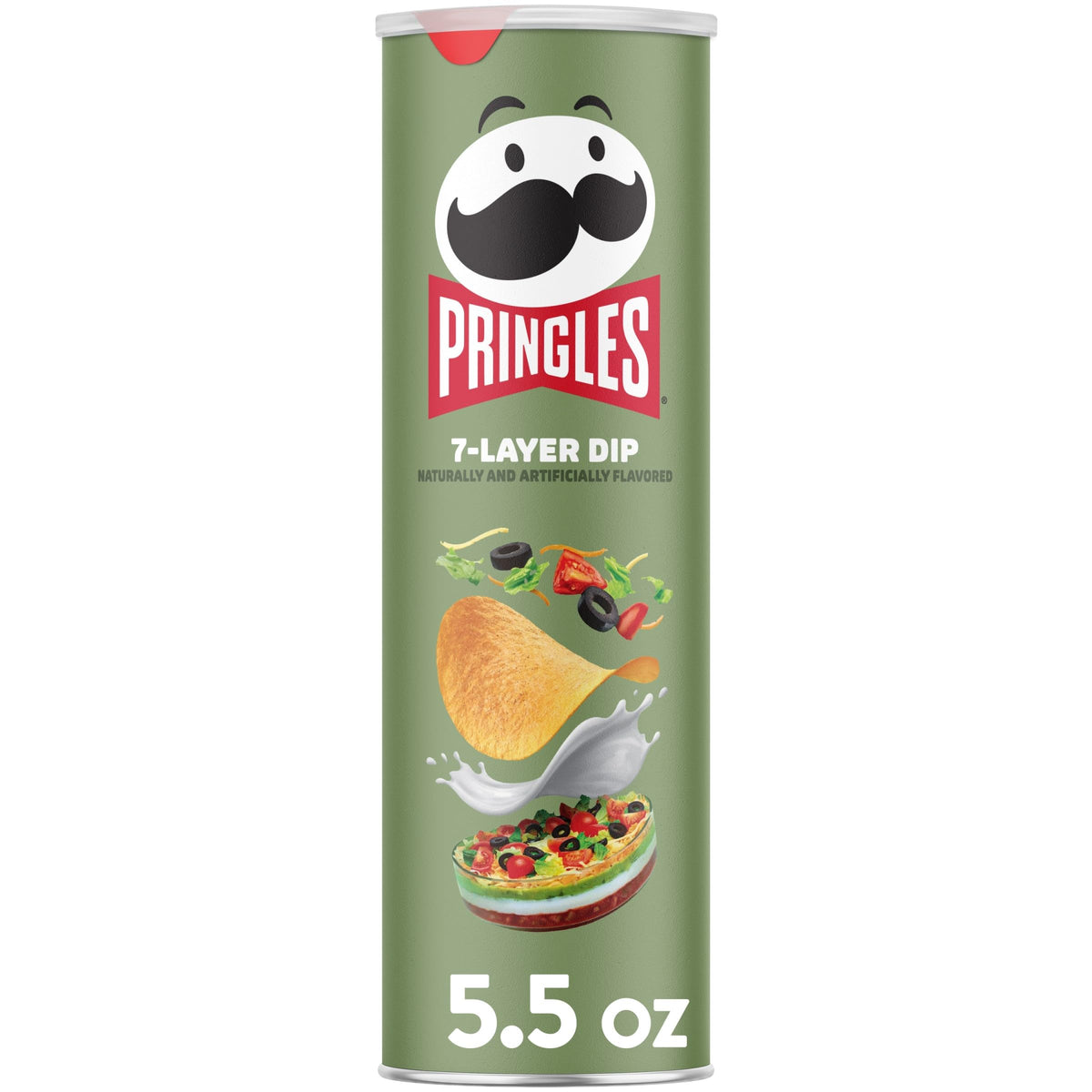 Pringles 7-Layer Dip Potato Crisps 5.5oz Can