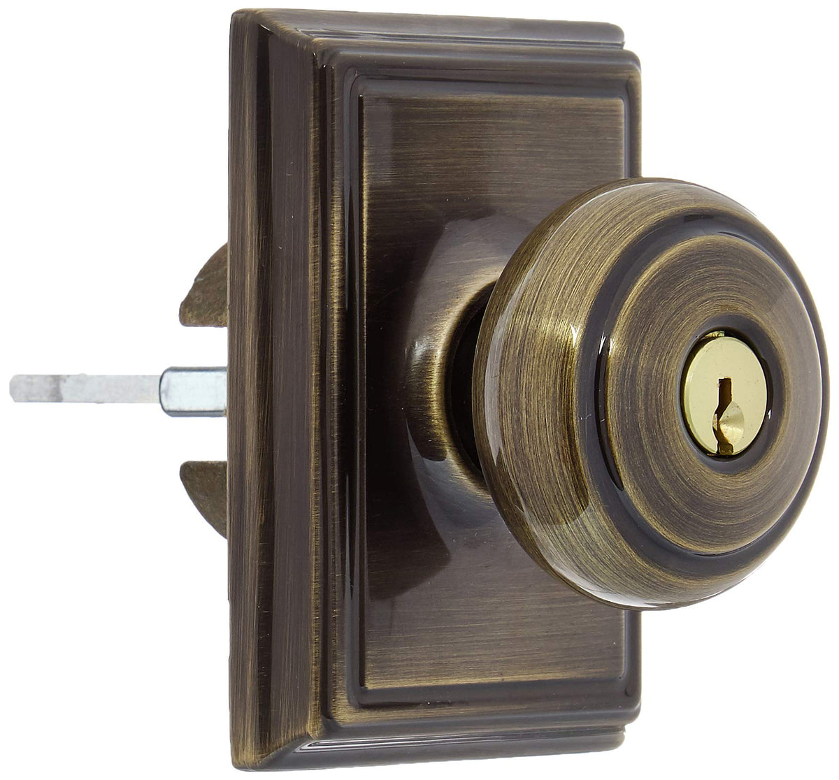 Schlage Andover 609 Addison Deco Rose Entry Lock F51A
