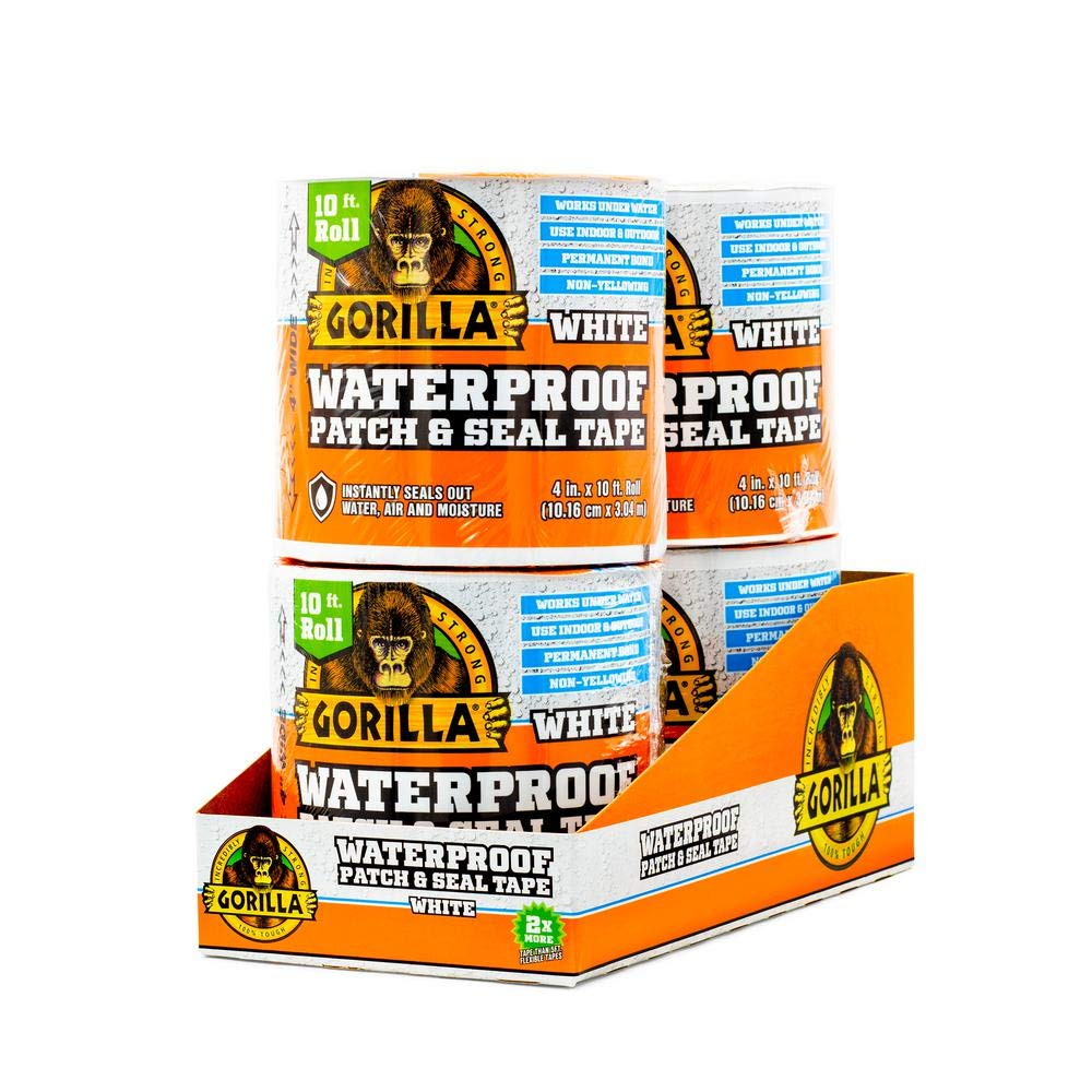 Gorilla Waterproof Patch & Seal Tape 4" x 10' 6-Pack