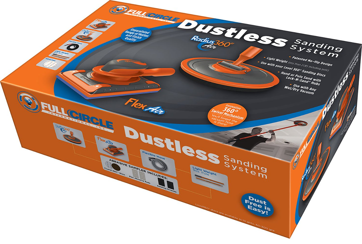 FCI Dustless Dust-Free Sanding System Orange/Grey