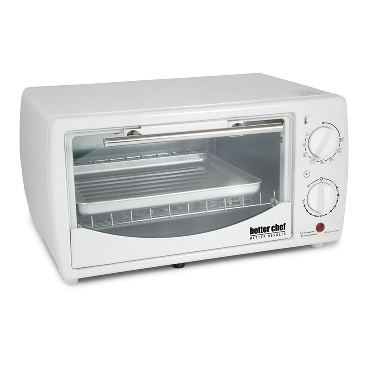 Better Chef Basic 4-Slice Toaster Oven, White