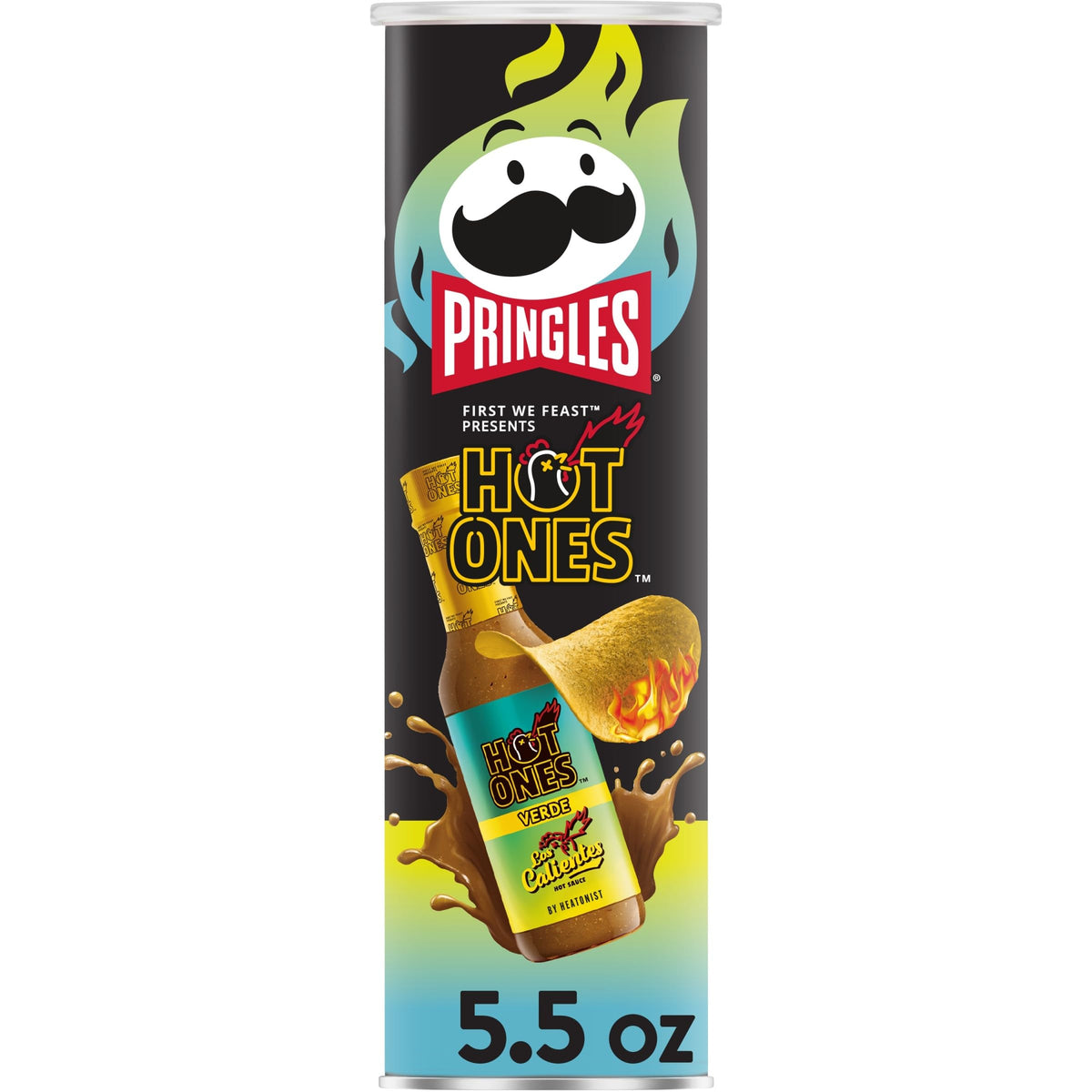 Pringles Hot Ones Los Calientes Potato Crisps 5.5oz