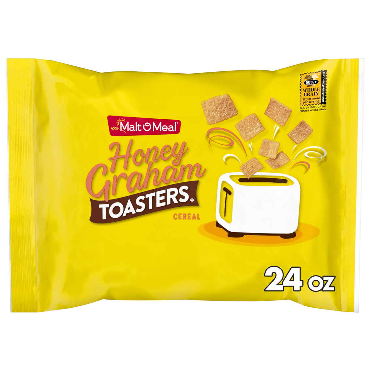 Malt-O-Meal Honey Graham Toasters Cereal 24 oz