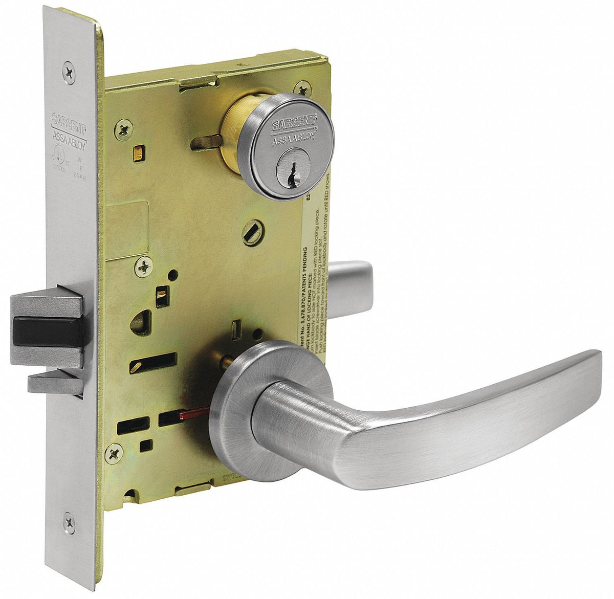 Sargent Heavy Duty Mortise Lockset Lever Rose