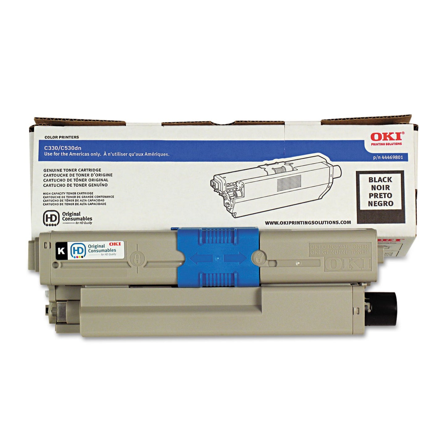 Oki - 44469801 Toner, 3,500 Page-Yield, Black 44469801 (DMi EA