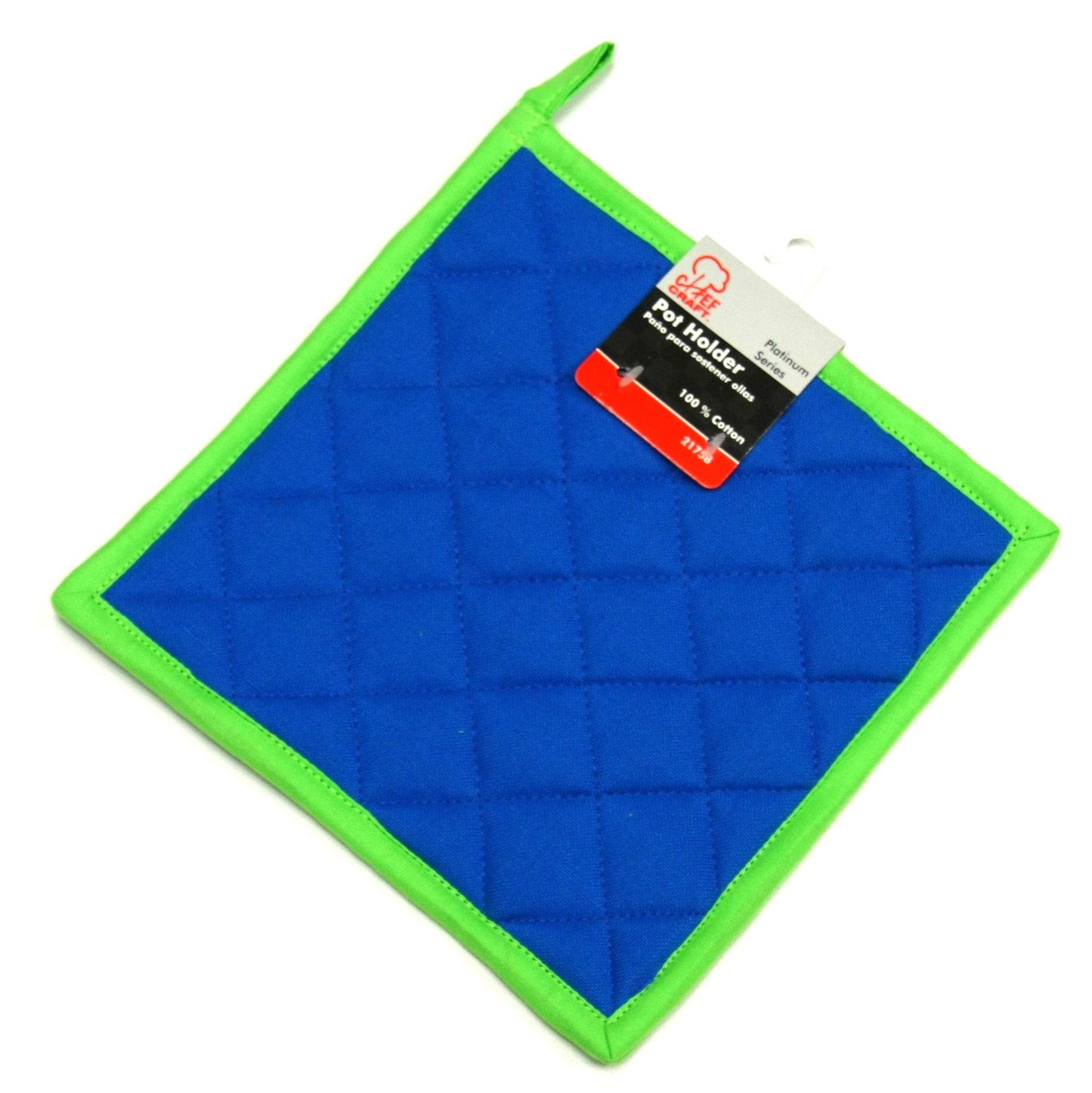 Chef Craft Classic Cotton Pot Holder 7.75" Blue