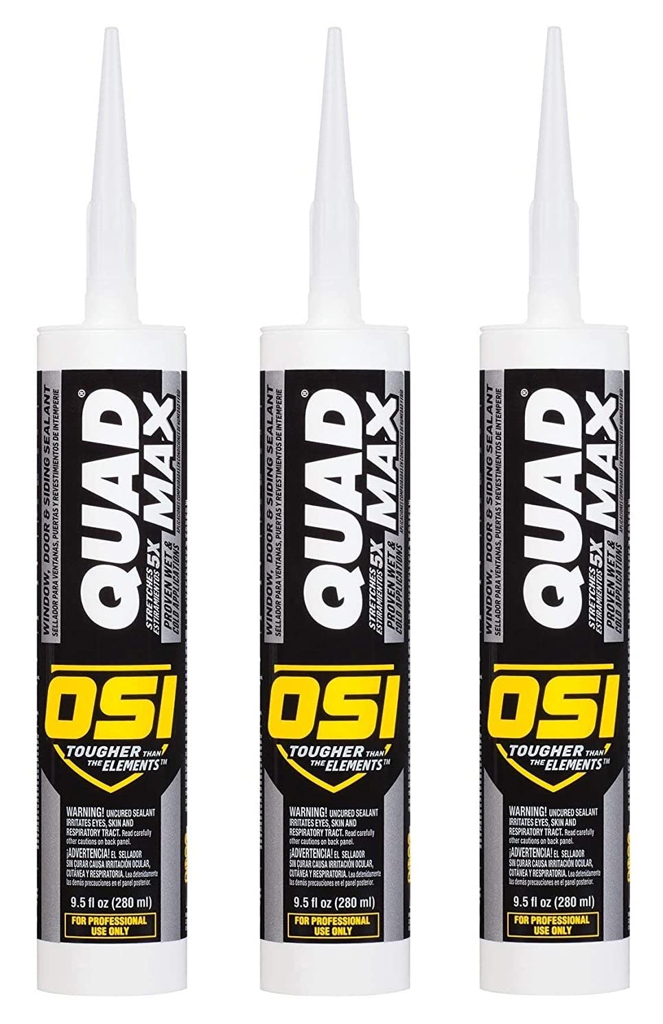 LePage OSI Quad Max Window & Door Sealant 9.5 oz 3 Pack
