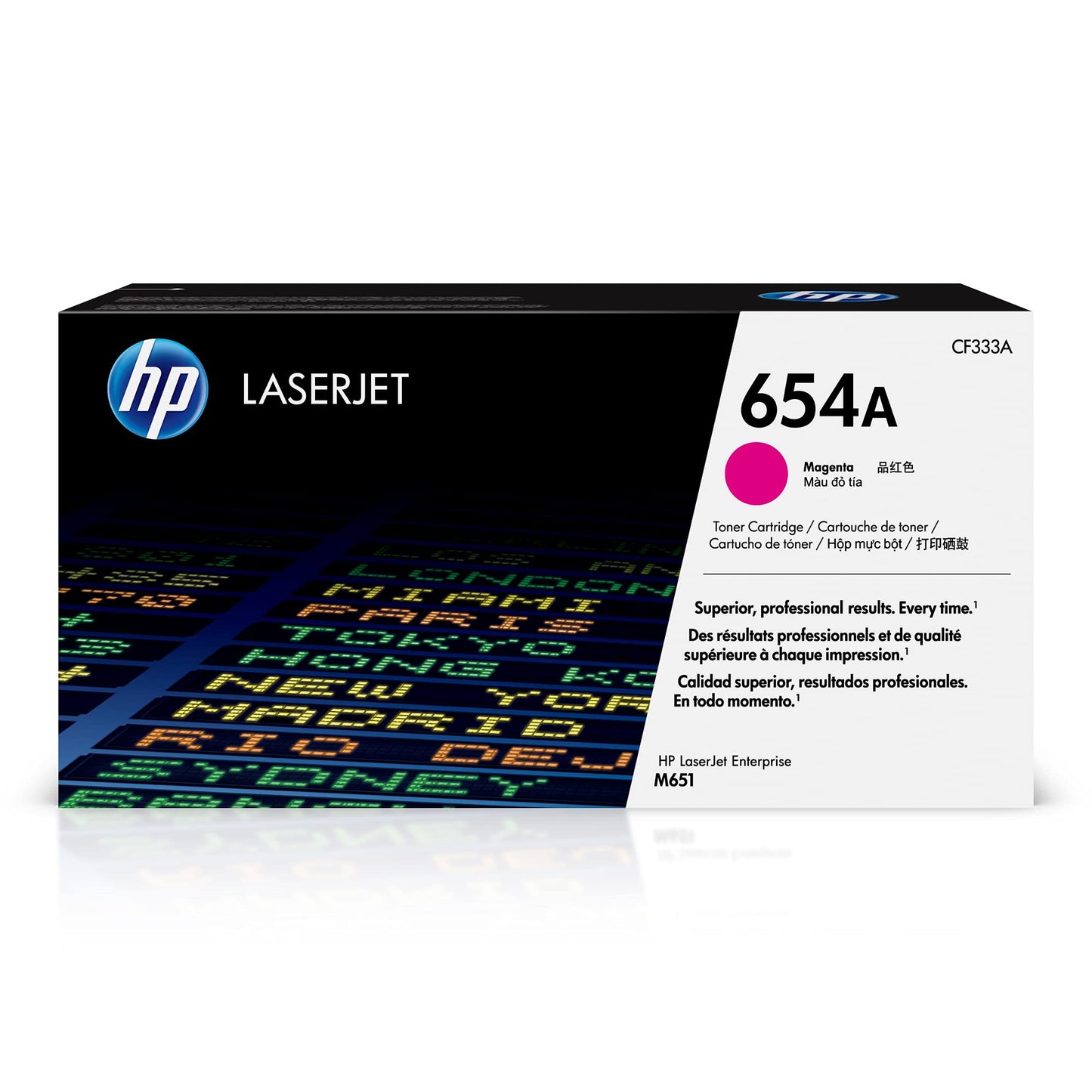 HP 654A Magenta Toner Cartridge | Works with HP Color LaserJet Enterprise M651 Series | CF333A