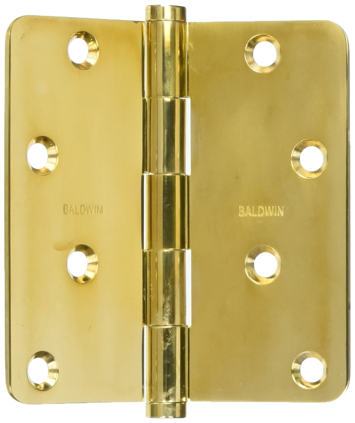 Baldwin 1440031I Radius Mortise Hinge, Unlacquered Brass