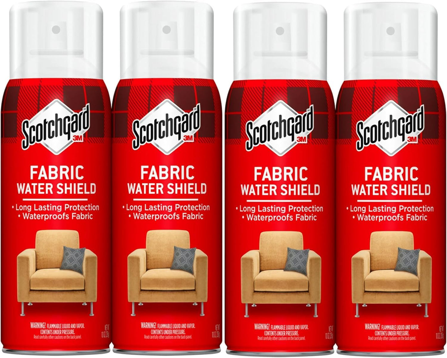 3M Scotchgard Fabric Water Shield 10 Oz, 4 Pack